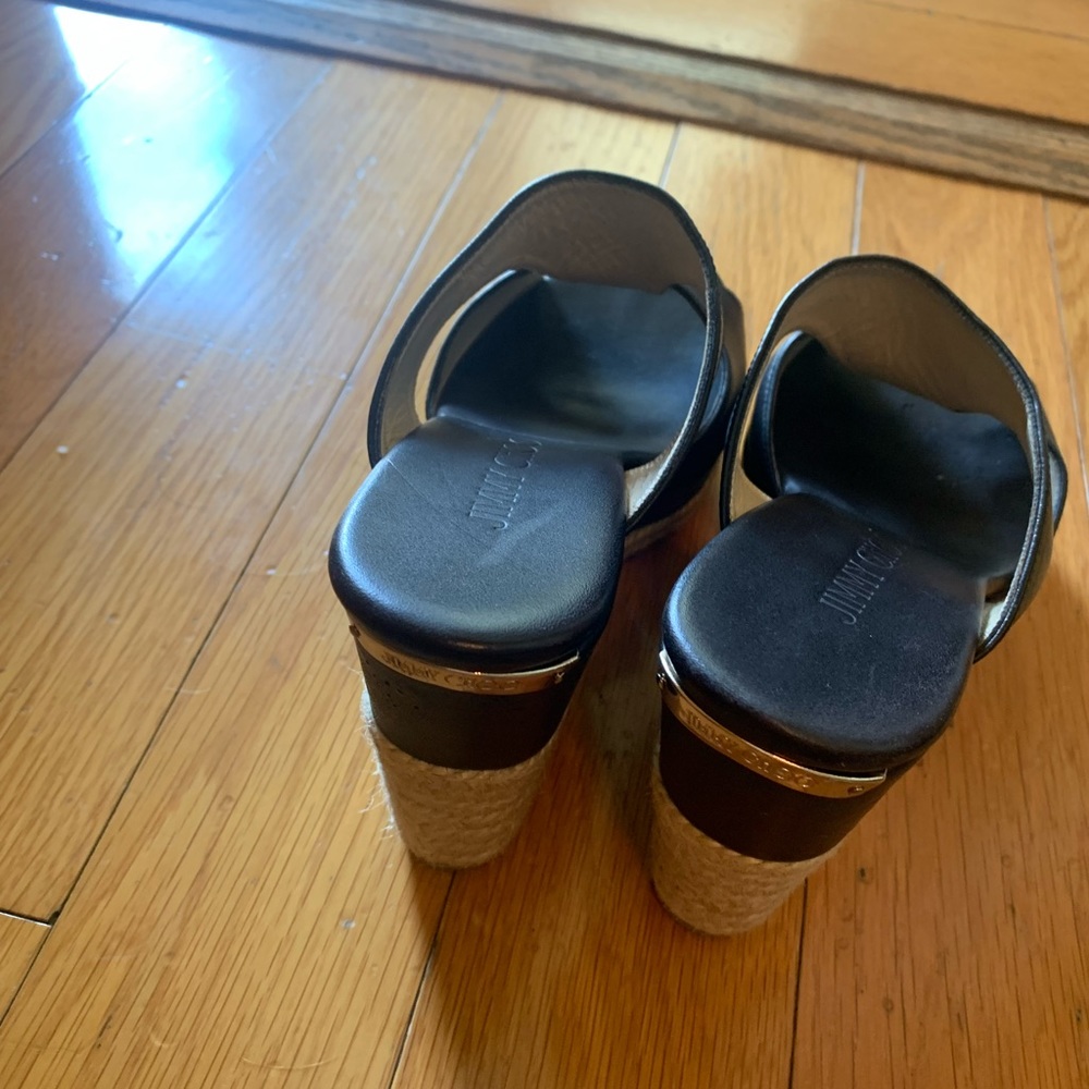 Jimmy Choo Black Slides - Barely Worn! - image 3
